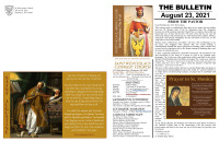 Aug 23 2021 Bulletin